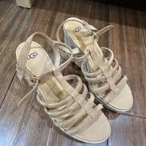 UGG Women's Strappy Tan Sandals size 9